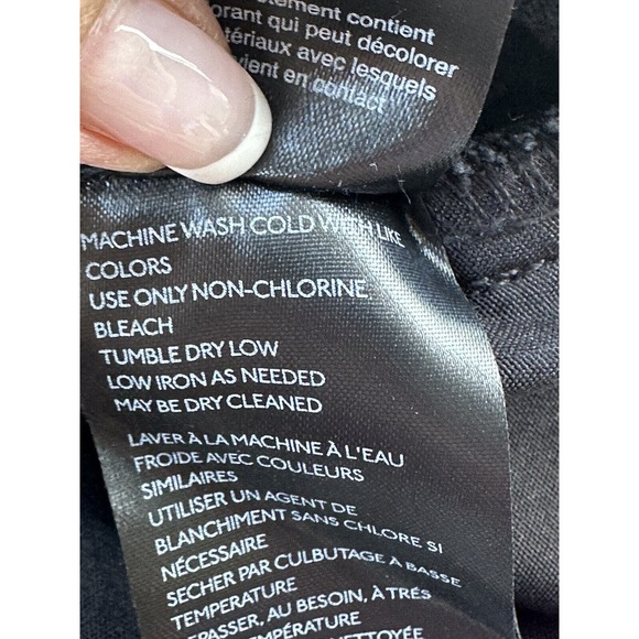 We the Free Lucia Ankle Crop Black Jeans Straight High Rise Button Fly Sz 31 - Picture 9 of 12